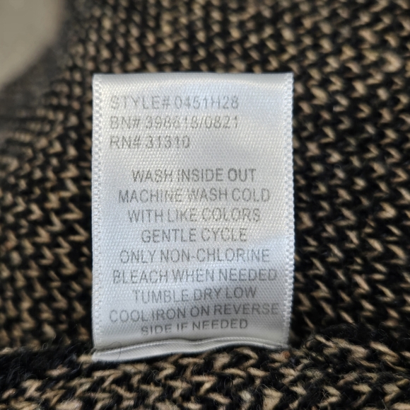 NWOT Windowpane Open Sweater Size Medium - Picture 5 of 6